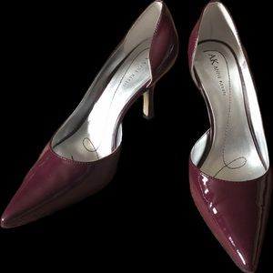 Anne Klein D’Orsay heels, purple patent leather!💜